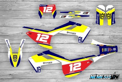Kit Adhesivos Husqvarna Factory Azul