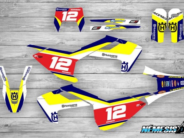 Kit Adhesivos Husqvarna Factory Azul