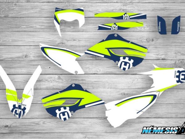 Kit Adhesivos Husqvarna Team Pro Azul