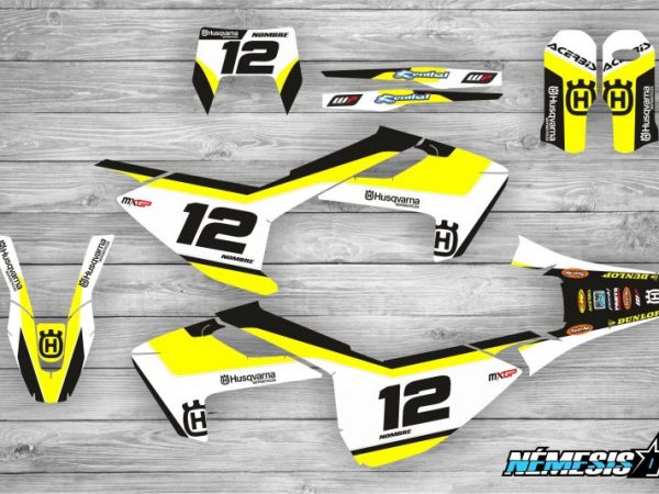 Kit Adhesivos Husqvarna Factory Negro
