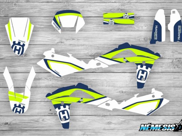 Kit Adhesivos Husqvarna Team Pro Azul