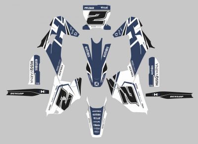 Kit Adhesivos Husqvarna ZoneD Azul