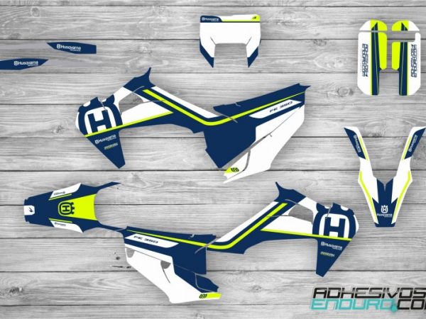 Kit Adhesivos Husqvarna Retro Azul lima