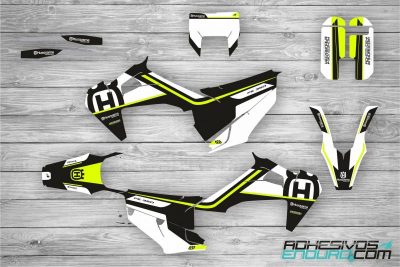 Kit Adhesivos Husqvarna Retro Negro lima