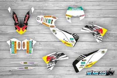 Kit Adhesivos KTM Cairoli Blanco