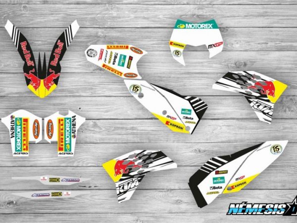 Kit Adhesivos KTM Cairoli Blanco