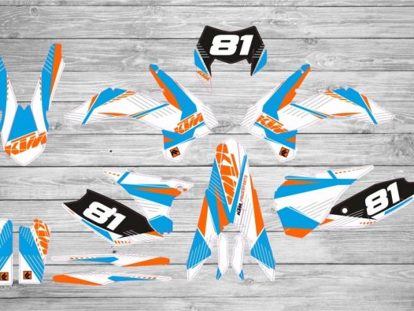 Kit Adhesivos KTM Gravity Blanco