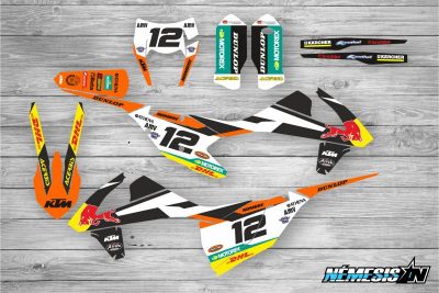 Kit Adhesivos KTM Red Bull Negro
