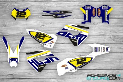 Kit Adhesivos Husaberg  TE 2011-2012 2 Tiempos