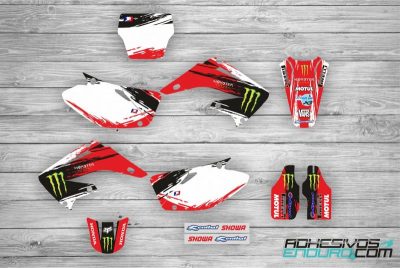 Kit Adhesivos Honda Monster Rojo