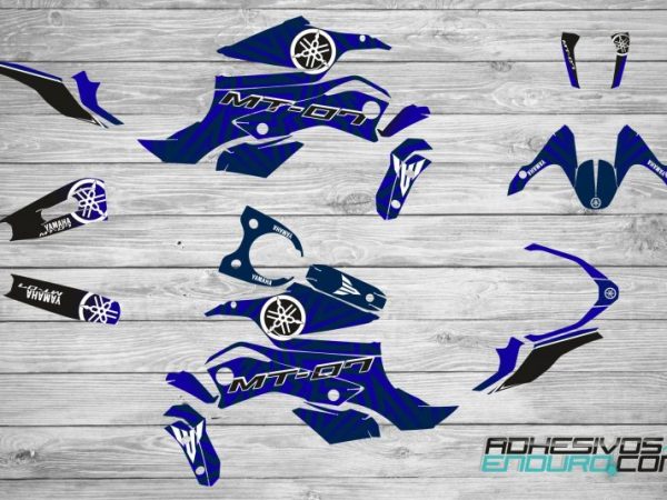 Kit Adhesivos Yamaha MT-07 Azul / Blanco