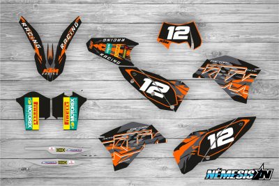 Kit Adhesivos KTM Black Racing
