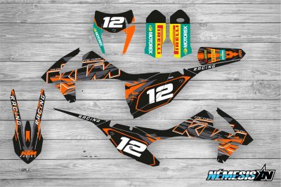 Kit Adhesivos KTM Black Racing