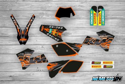 Kit Adhesivos KTM Black Racing
