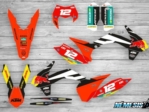 Kit Adhesivos KTM Factory Negro