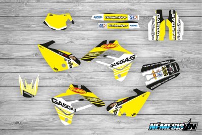 Kit Adhesivos GasGas Factory Racing Amarillo