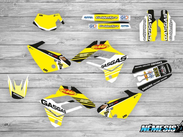 Kit Adhesivos GasGas Factory Racing Amarillo