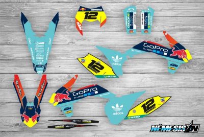 Kit Adhesivos KTM GoPro Turquesa