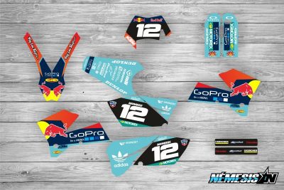 Kit Adhesivos KTM GoPro Turquesa