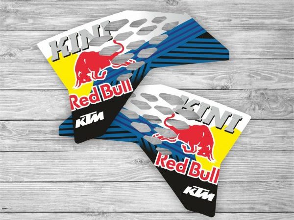Tapas Radiador KTM Kini Azul Réplica