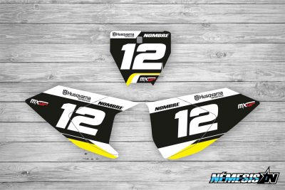 Kit Adhesivos Portanúmeros Factory Husqvarna