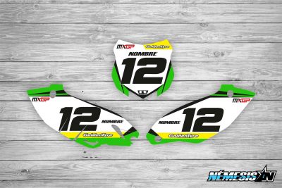 Kit Adhesivos Portanúmeros Pro Kawasaki