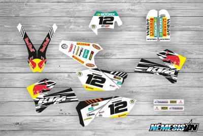 Kit Adhesivos KTM Red Bull Blanco