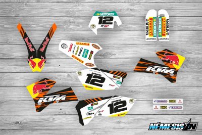 Kit Adhesivos KTM Red Bull Naranja