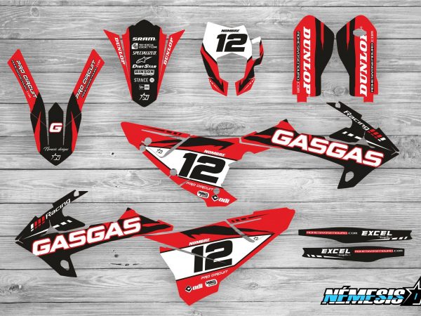 Kit Adhesivos GasGas Racing!!! Rojo