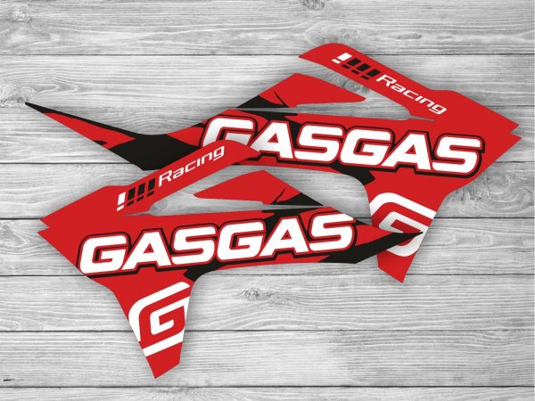 Tapas Radiador GasGas Racing!!! Negro/Rojo