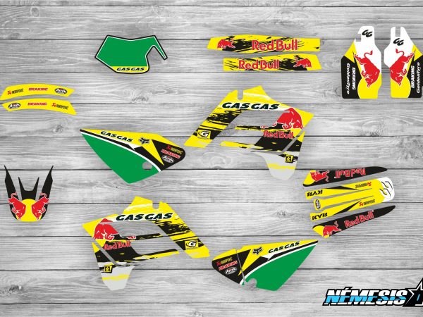 Kit Adhesivos GasGas RedBull Amarillo