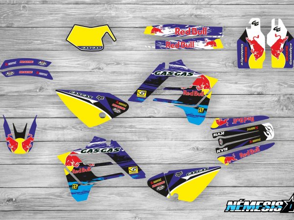 Kit Adhesivos GasGas RedBull Azul