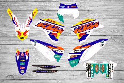 Kit Adhesivos KTM RedBull DHL Azul
