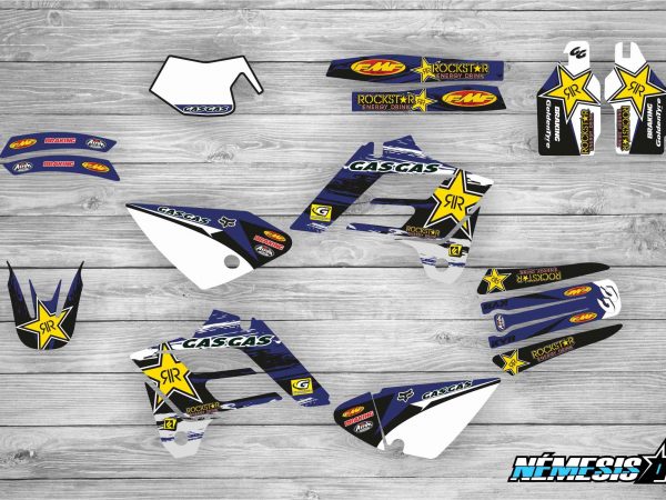 Kit Adhesivos GasGas Rockstar Azul