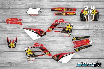Kit Adhesivos GasGas Rockstar Rojo
