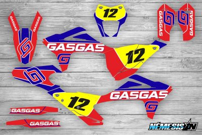Kit Adhesivos GasGas Rojo/Azul