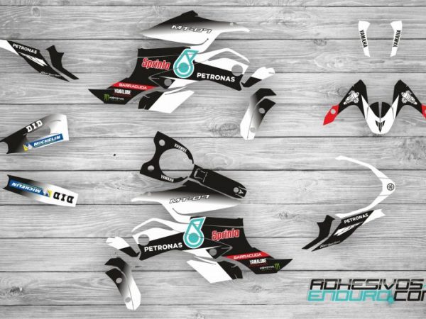 Kit Adhesivos Yamaha MT-07 Petronas Blanco