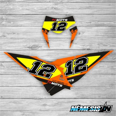 Kit Adhesivos Portanúmeros Mots KTM