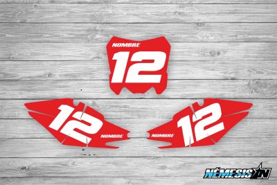 Kit Adhesivos Portanúmeros Honda Basic