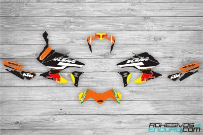 Kit Adhesivos KTM Super Adventure 1290 2017/2023 Red Bull Negro