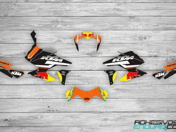 Kit Adhesivos KTM Super Adventure 1290 2017/2023 Red Bull Negro