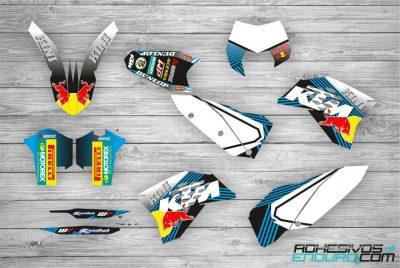 Kit Adhesivos KTM Kini Celeste
