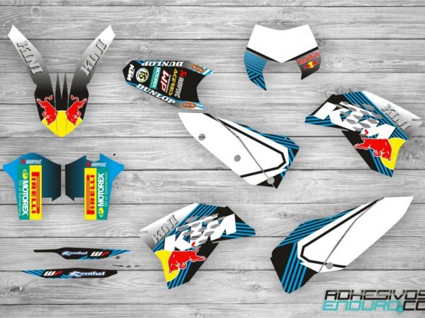 Kit Adhesivos KTM Kini Celeste