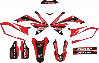 Kit Adhesivos Honda Red