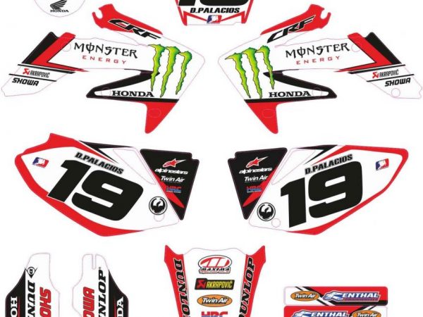 Kit Adhesivos Honda Monster Blanco