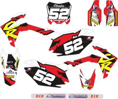 Kit Adhesivos Honda Retro
