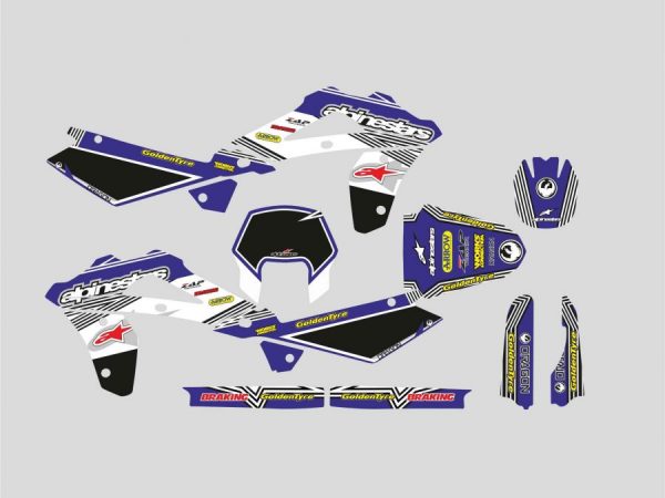 Kit Adhesivos Husqvarna Alpinestars Azul