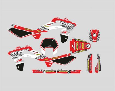 Kit Adhesivos Husqvarna Alpinestars Rojo