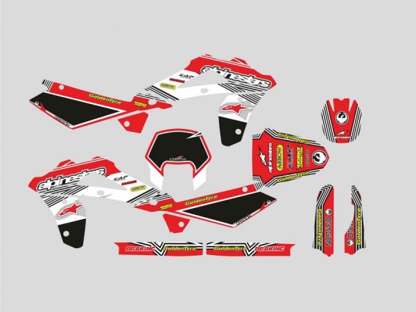 Kit Adhesivos Husqvarna Alpinestars Rojo