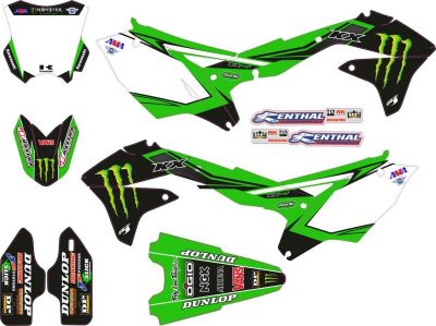 Kit Adhesivos Kawasaki KX Monster Energy